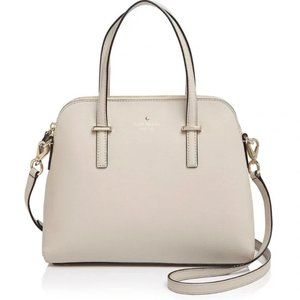 Kate Spade Cedar Street Maise Crossbody Leather Satchel Taupe
